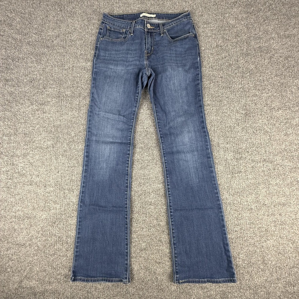 Levi's 815 Curvy Bootcut Jeans Womens 30‎ W30 L30 Blue Mid Rise Stretch Denim